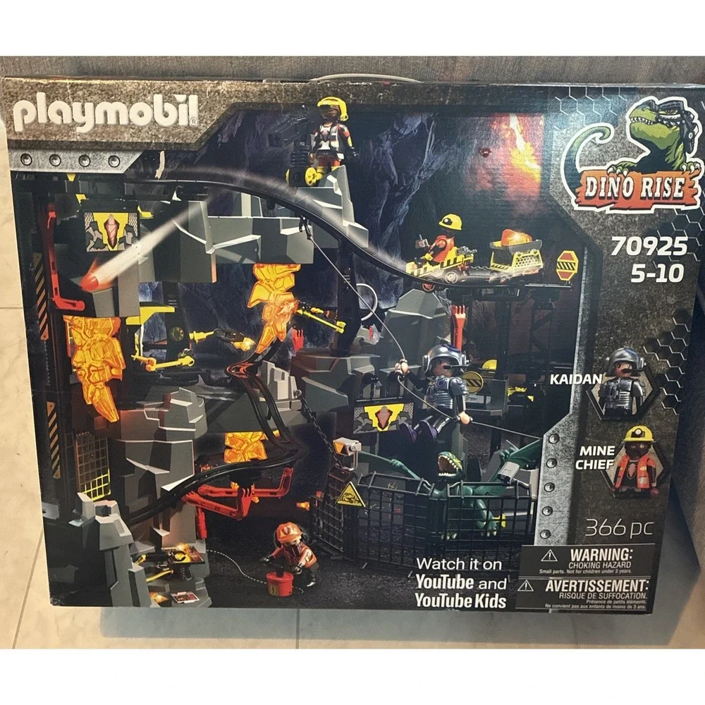 Playmobil Dino Rise Mine 70925 Set w/Dinosaurs Mini Figures 366 Pcs 2022 New